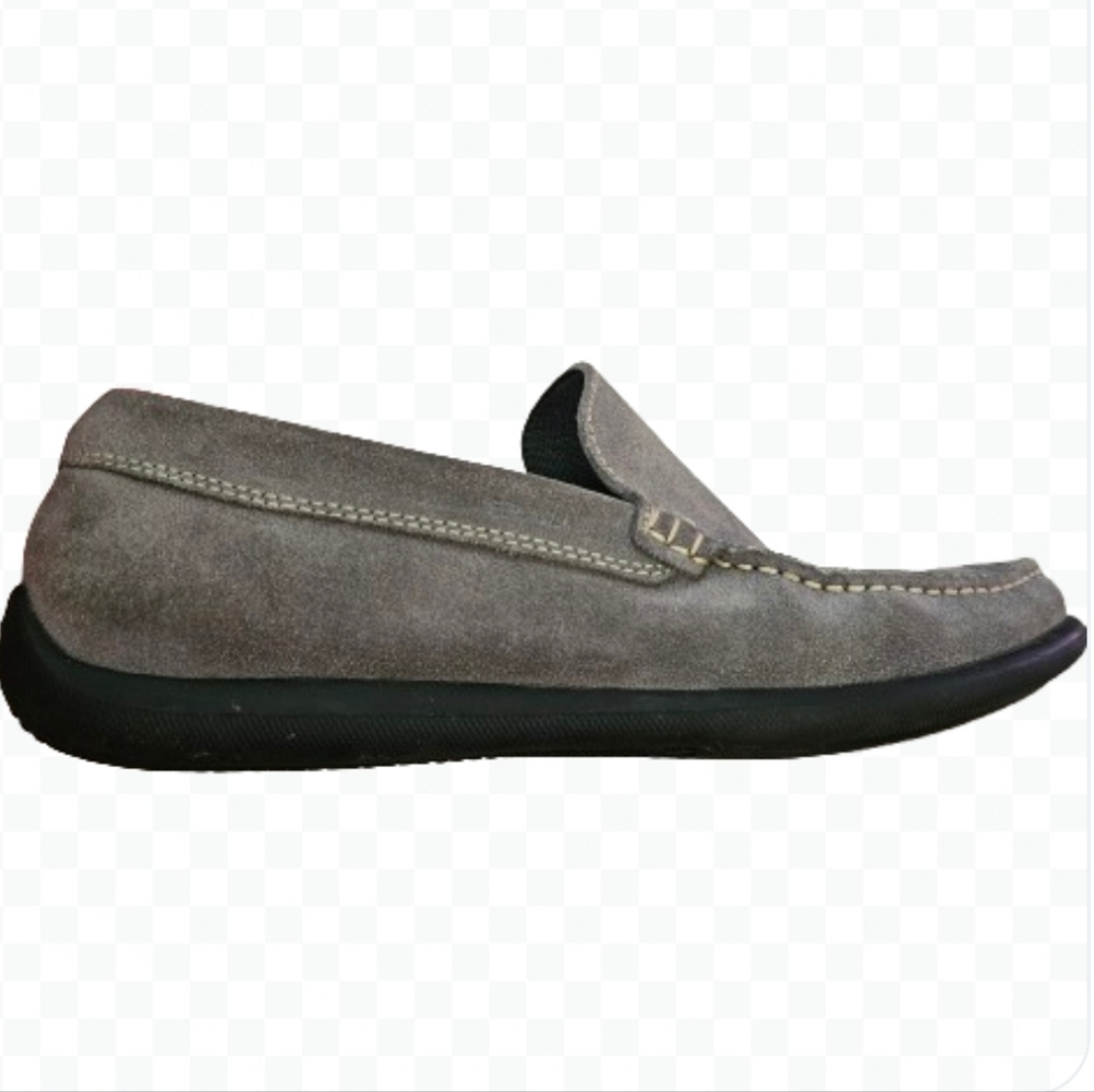 Frau Gray Suede Quiet Luxury Old Money Italian Made Driving Loafers Sz 43 (10)